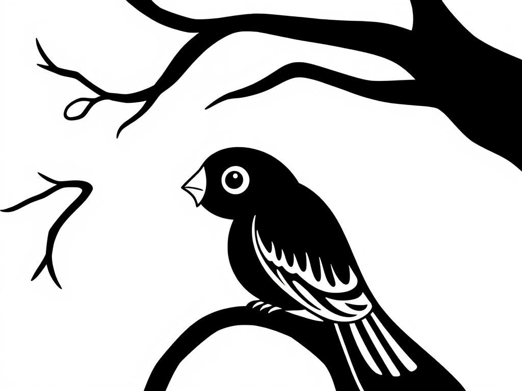 Bird Coloring Page