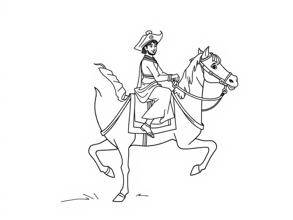 aladdin riding on a horse