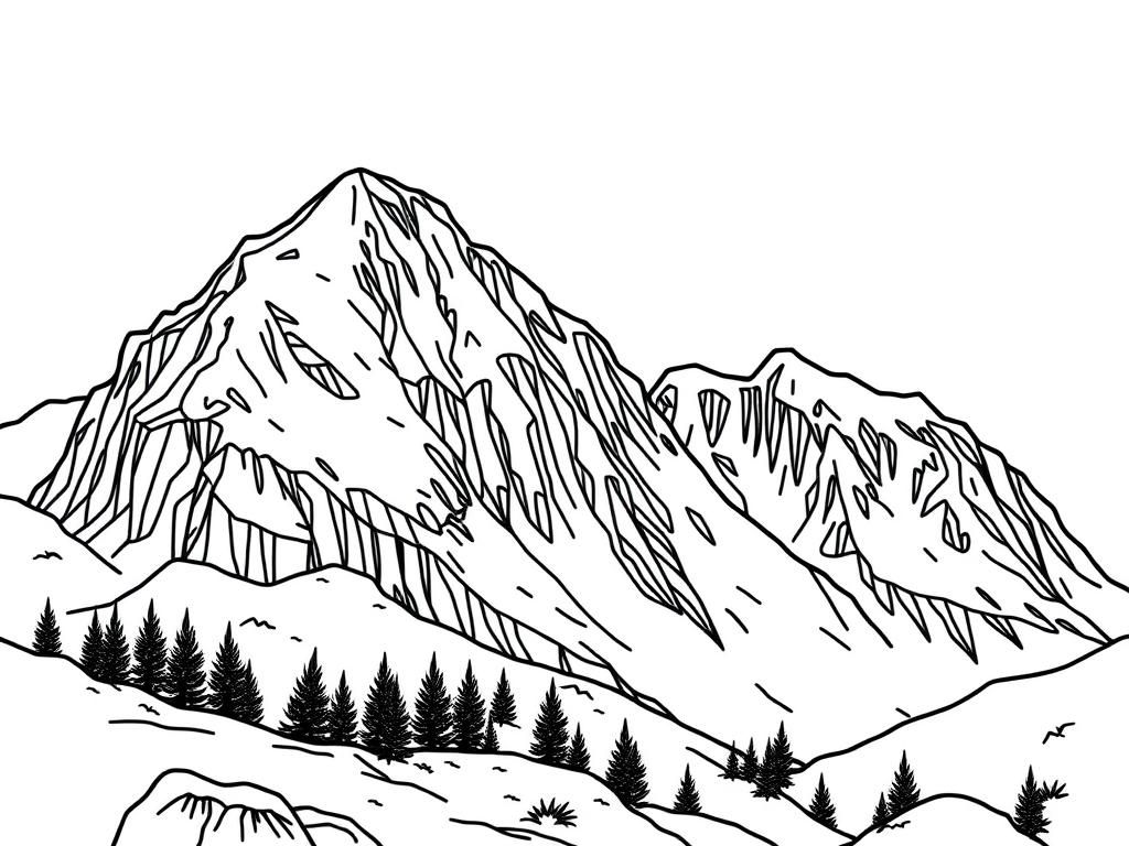 albertan rocky mountains with snow