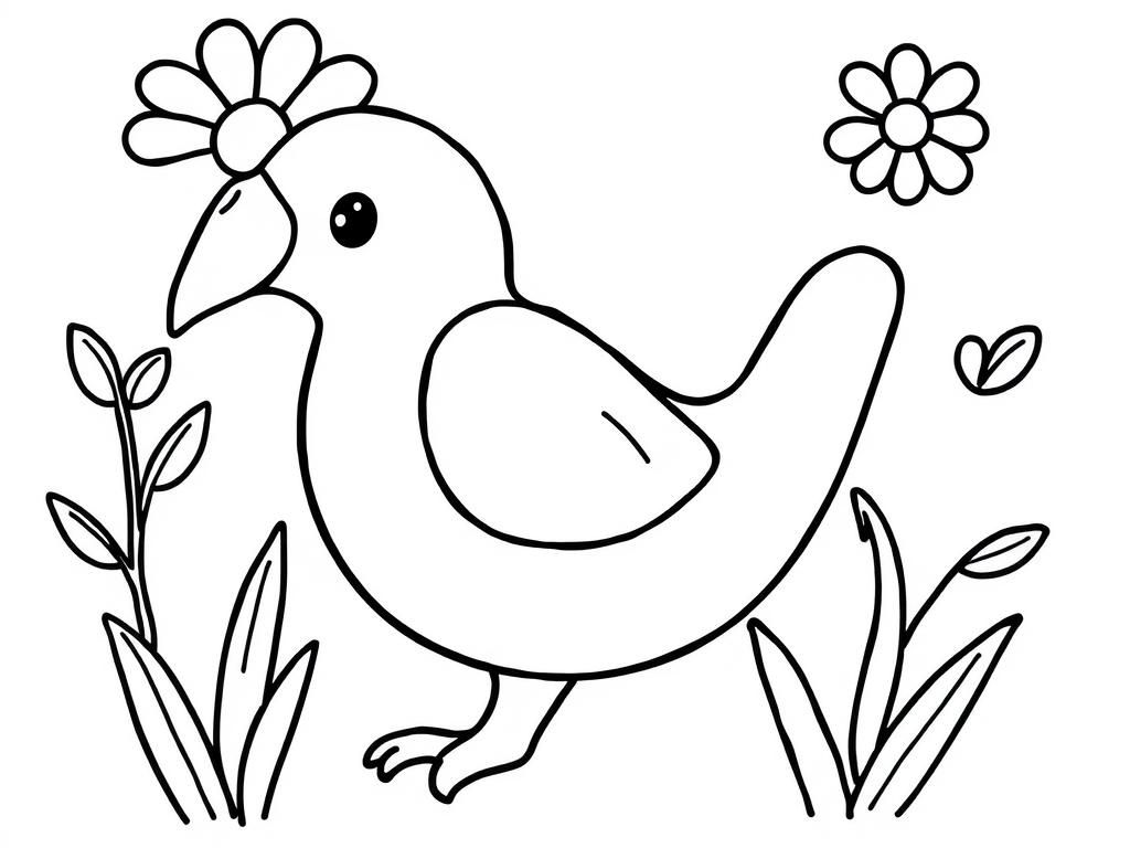 Birds Coloring Page