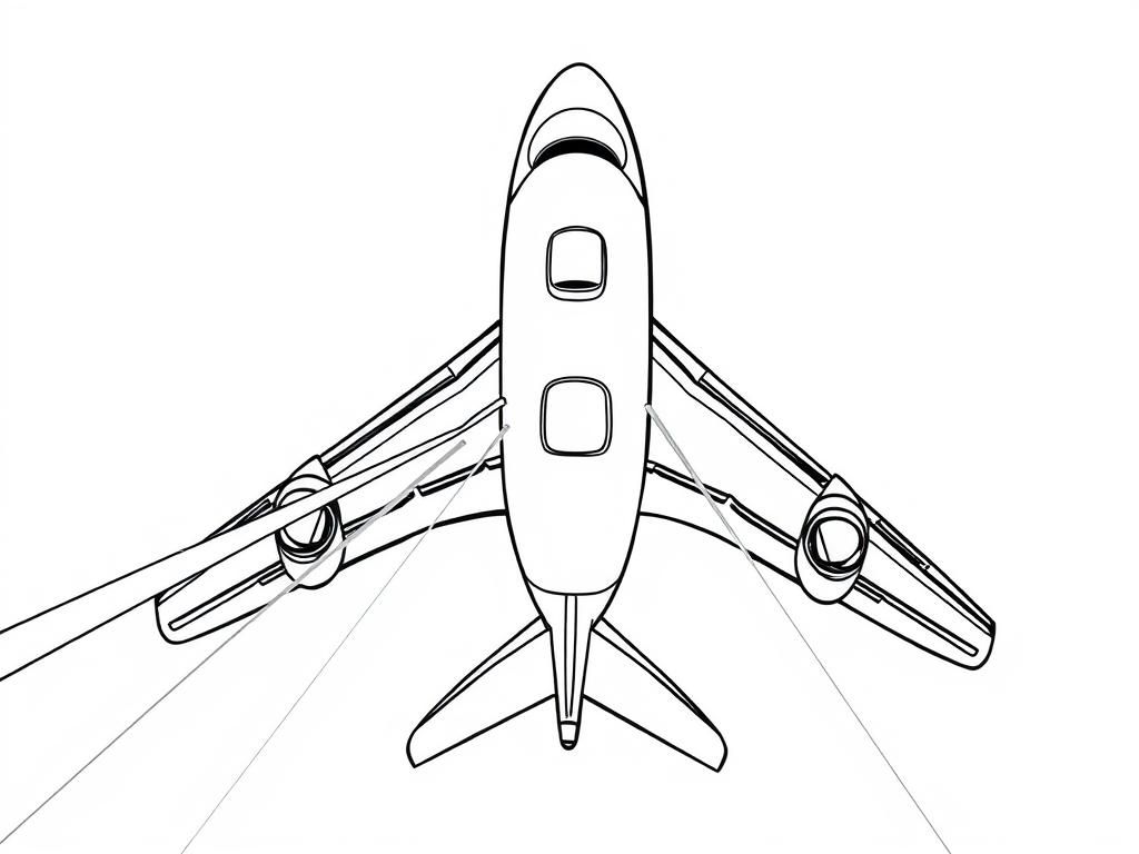 Airplane Coloring Page
