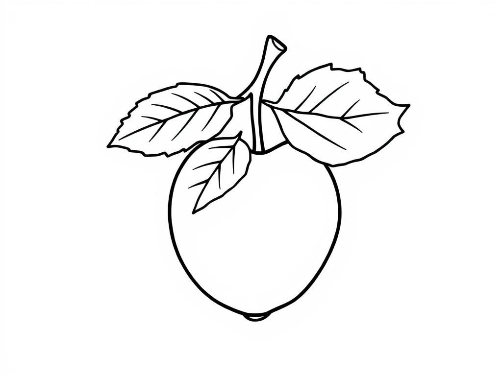 An aplee with leafs