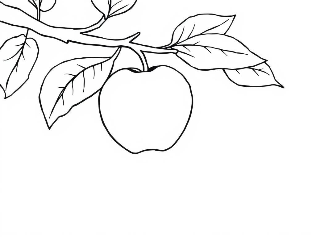 Apple Coloring Page