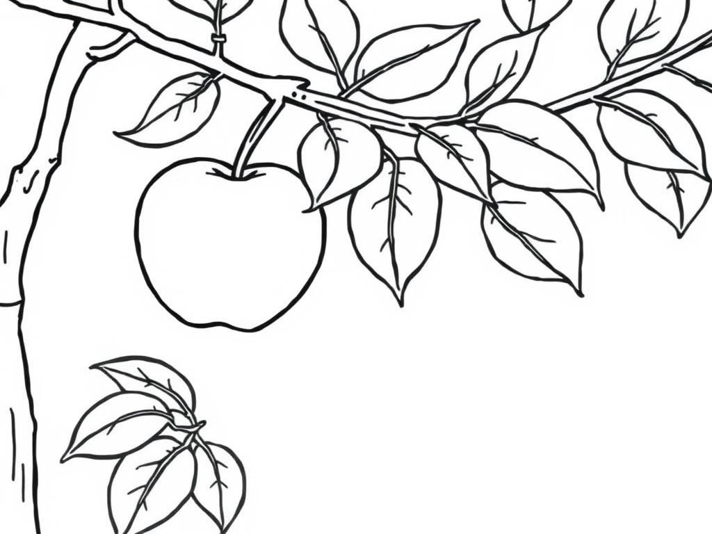 Apple Tree Coloring Page