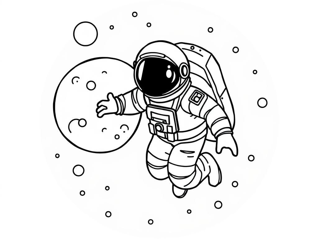 Astronaut Coloring Page