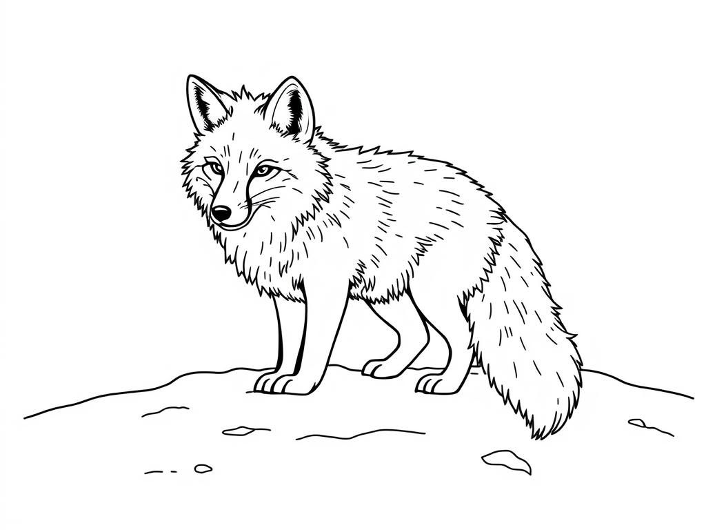 Preview of an impressive fur fox on the snow