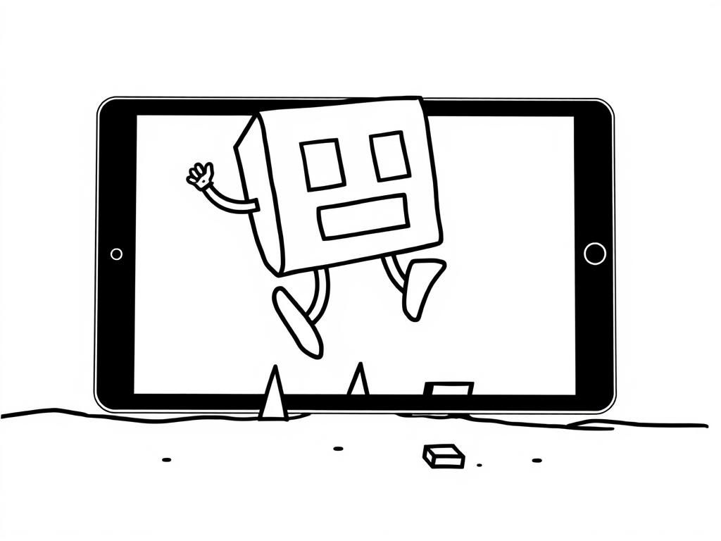 Cartoon Box Character Coloring Page