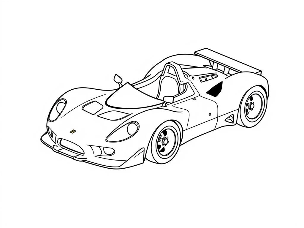 Preview of An isometric projection of a racecar