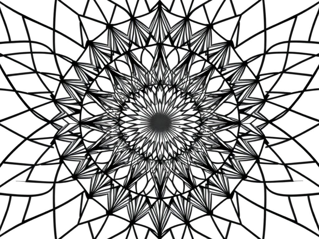 Preview of An optical illusion using a geometrically intricate pattern