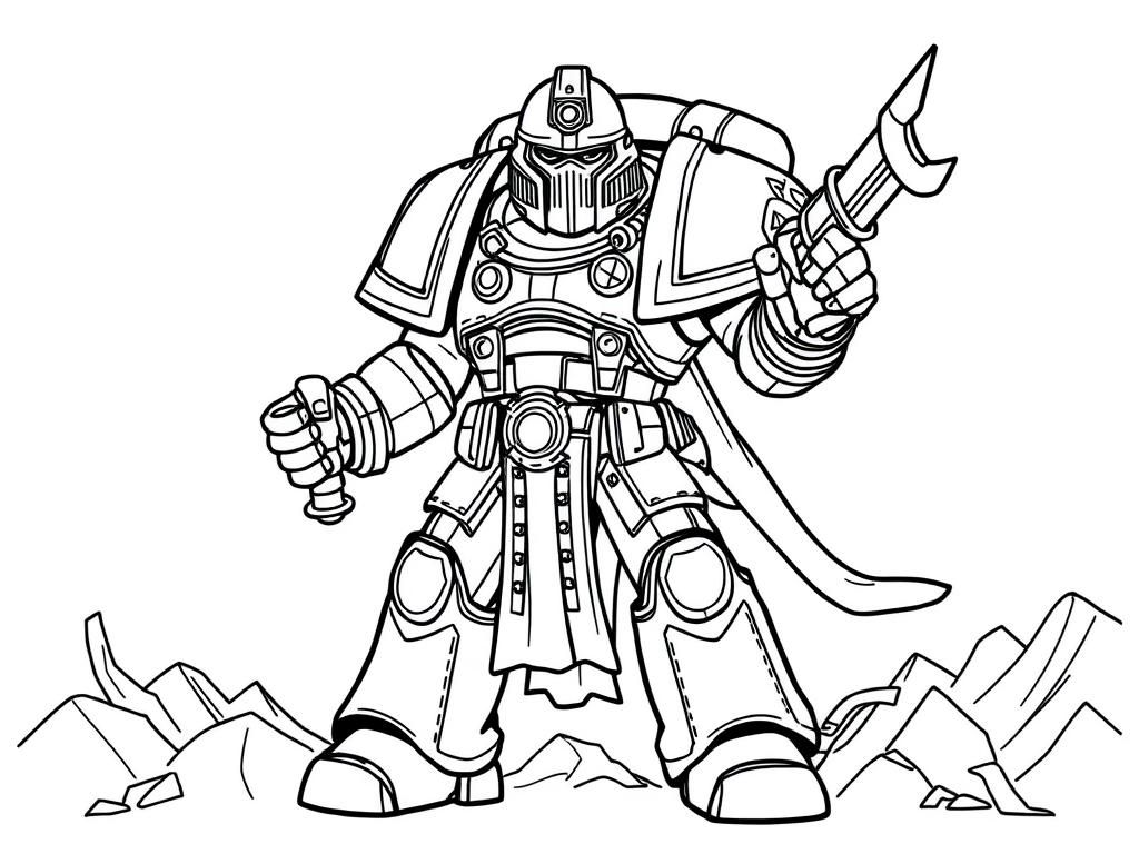 An ultramarines Space Marine (warhammer 40k)