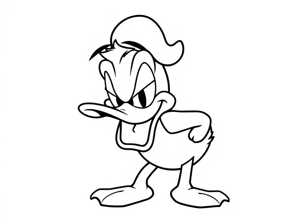 Angry donald duck