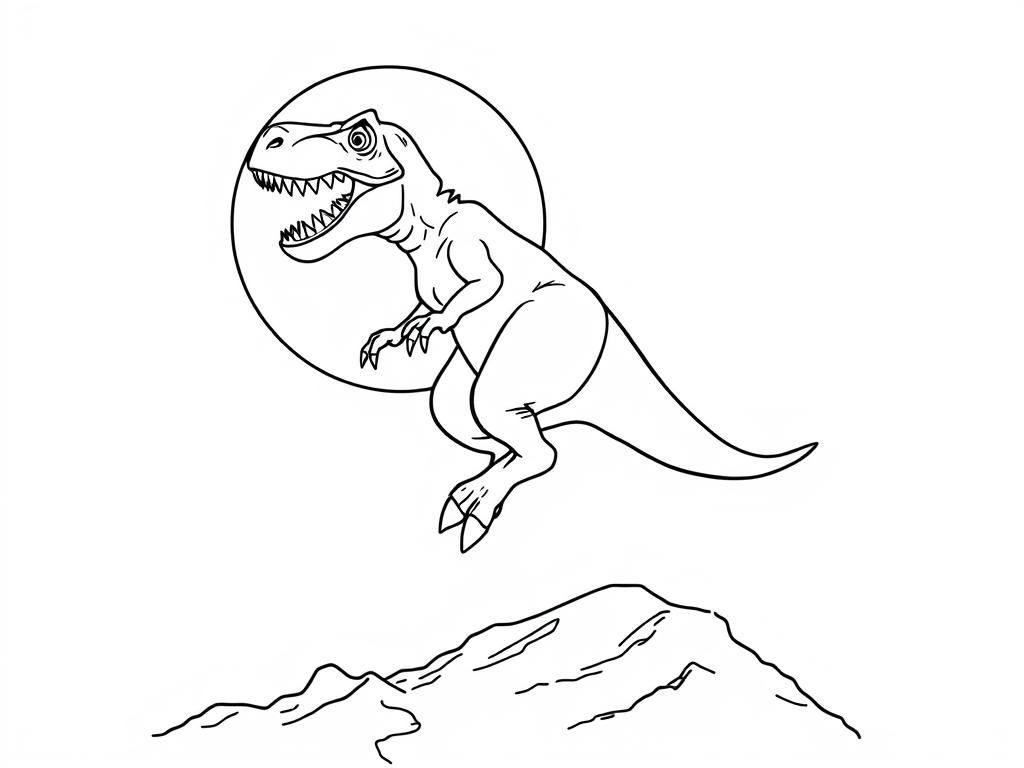 Dinosaur Coloring Page