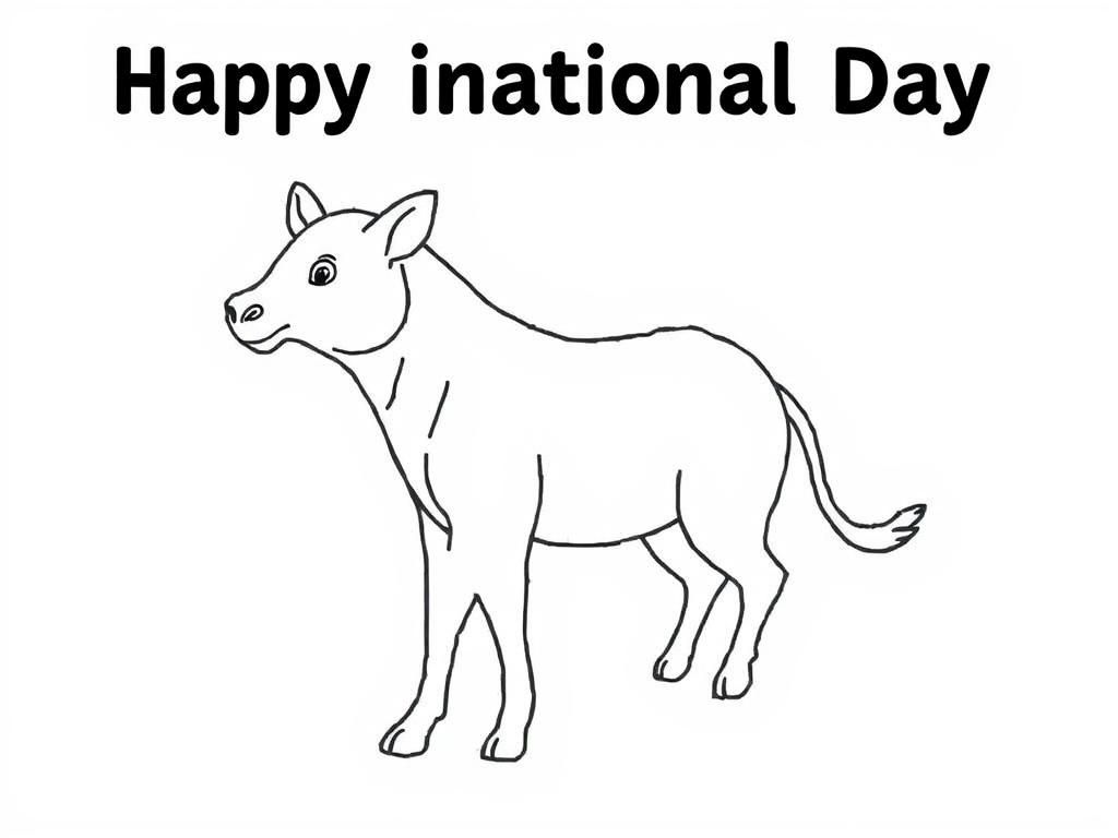 Cow Coloring Page for Kids