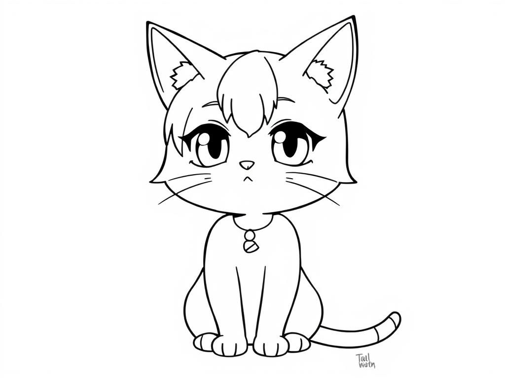 Preview of Anime cat girl