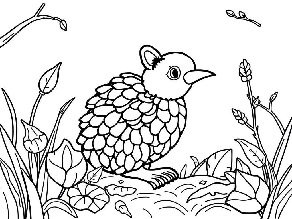 Anish name for coloring with nature - Free Printable Coloring Page