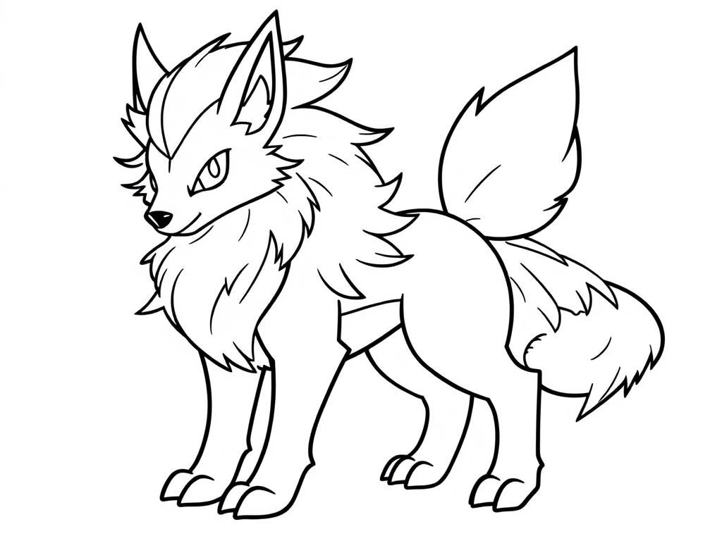 Cartoon Fox Coloring Page