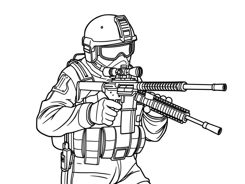 Soldier Coloring Page