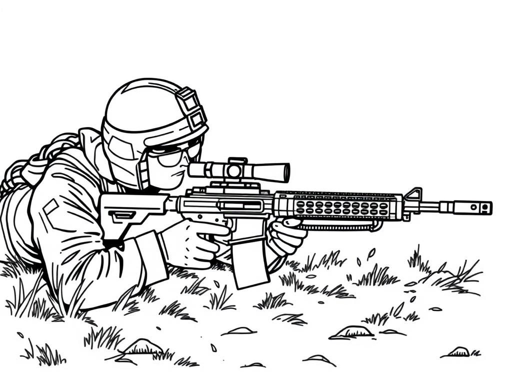 Soldier Coloring Page