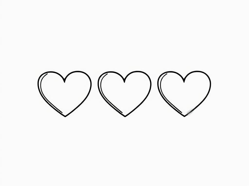 Hearts Coloring Page