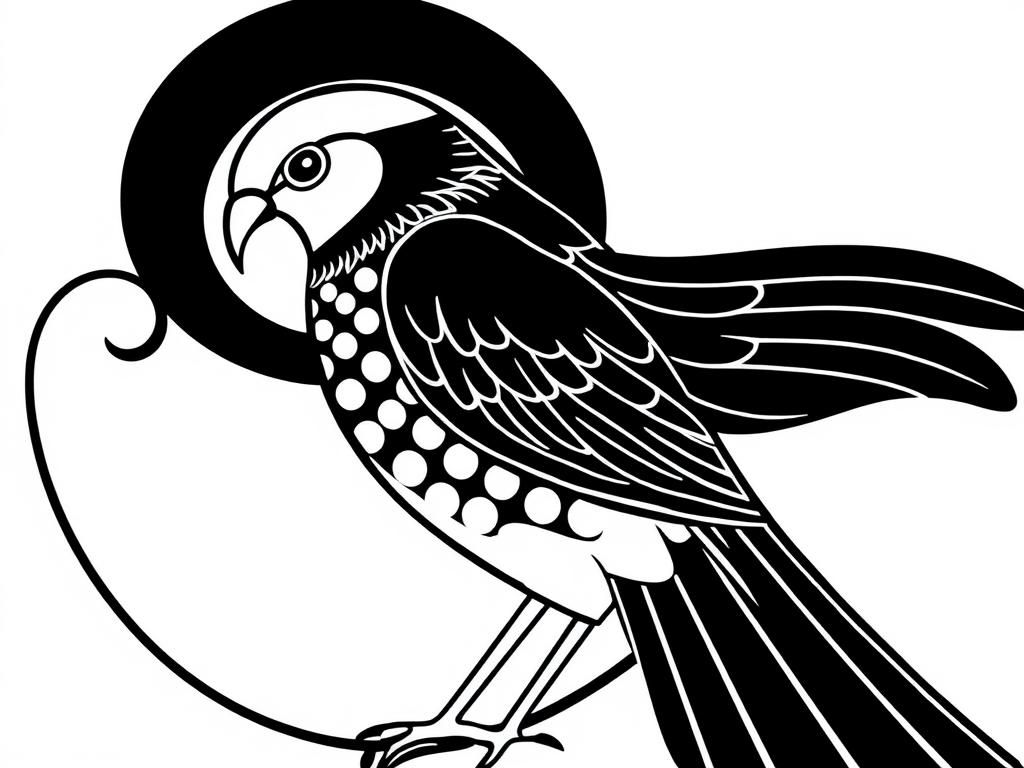 art deco - Free Printable Coloring Page