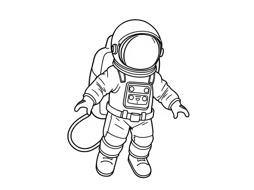 Astronaut Coloring Page