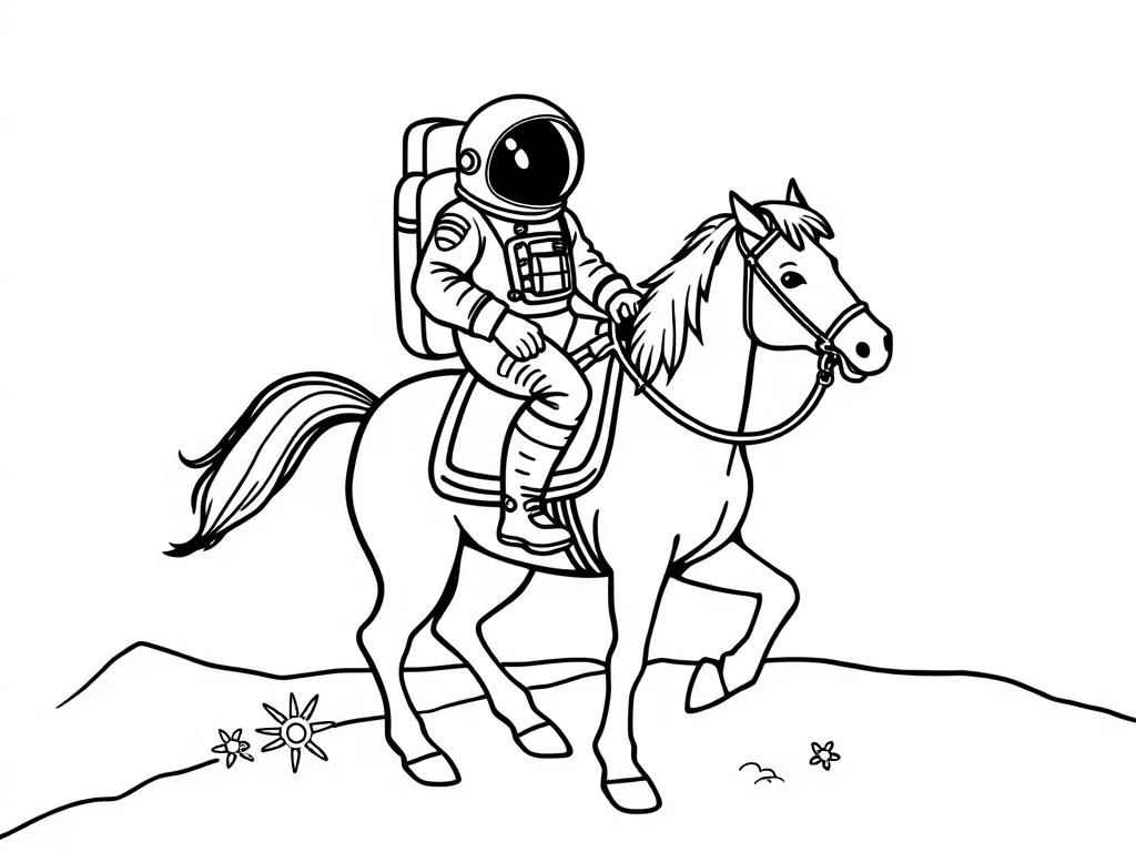 Preview of Astronaut on a horse