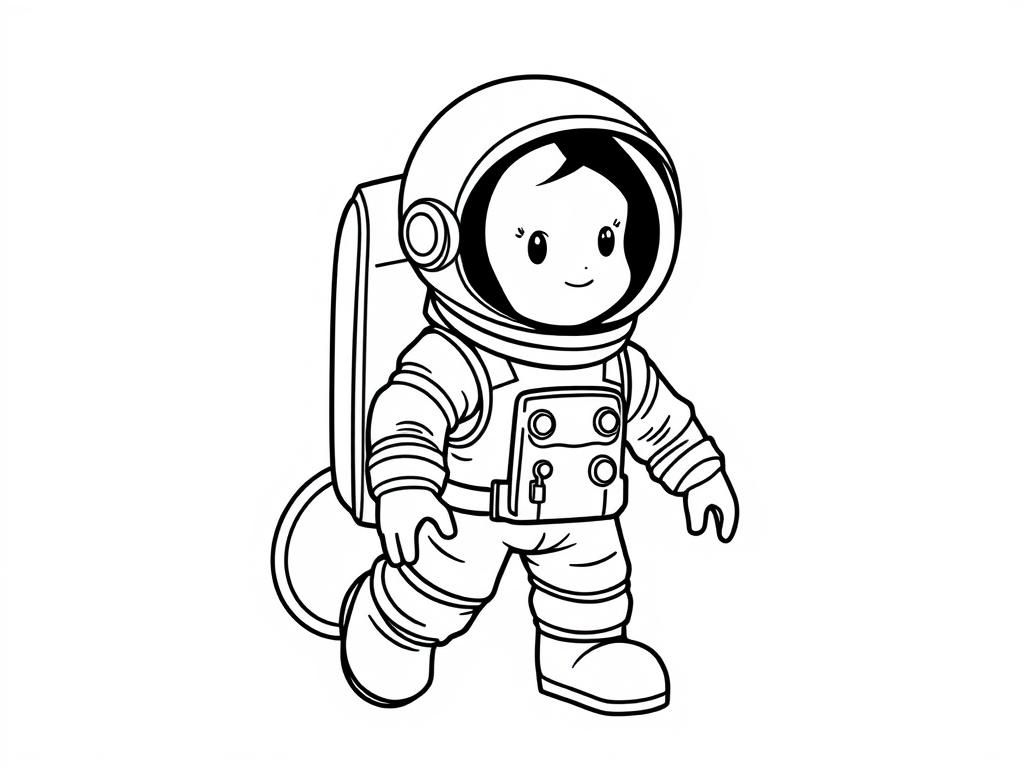 Astronaut Coloring Page