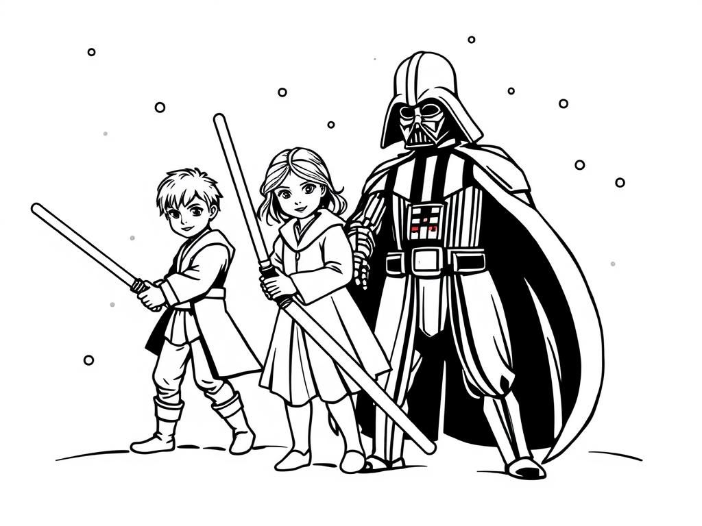 Star Wars Heroes Coloring Page