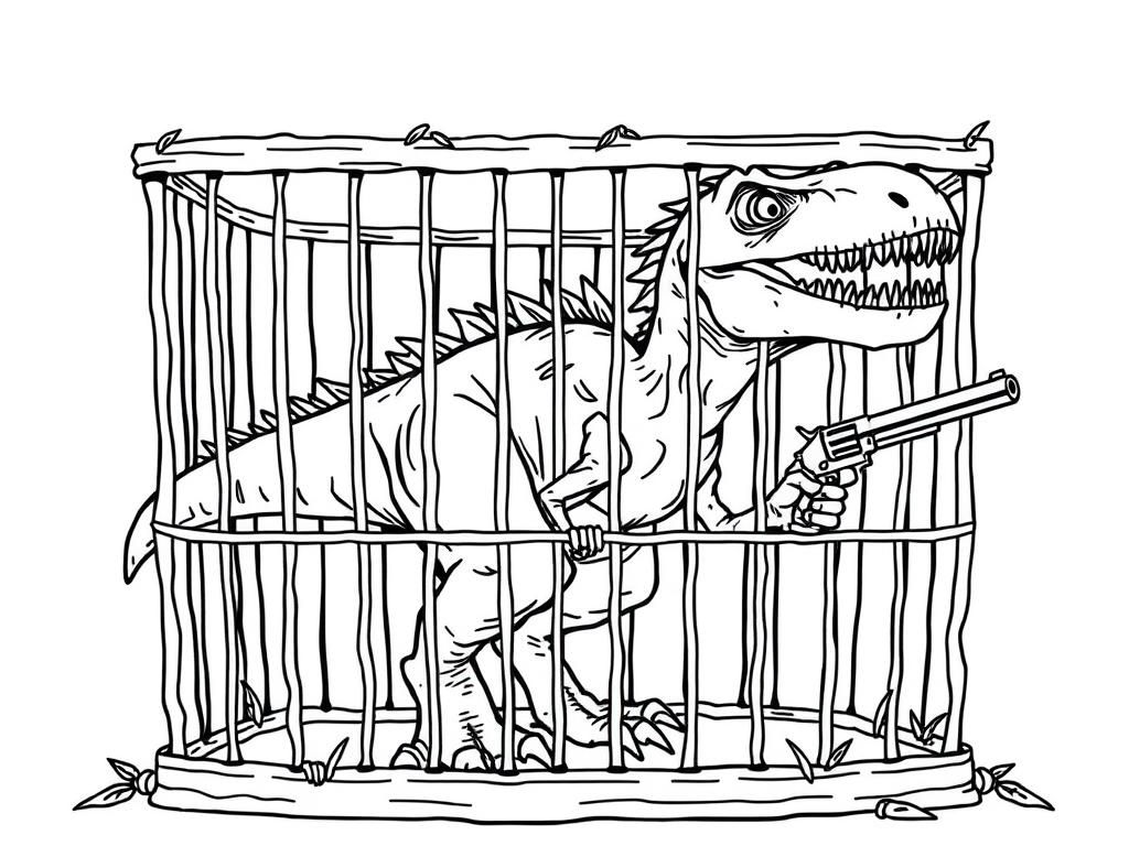 Dinosaur Coloring Page: Unleash Your Creativity