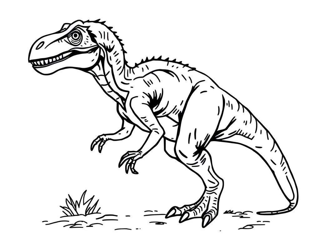 T-Rex Coloring Page: Unleash Your Creativity