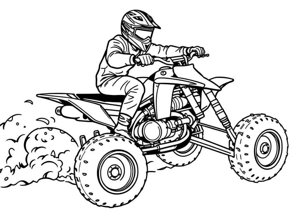 All-Terrain Vehicle Coloring Page