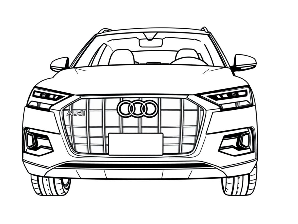 Audi Car Coloring Page