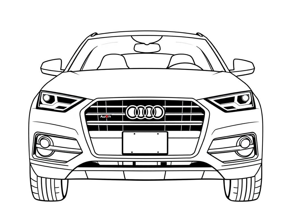 Audi Car Coloring Page