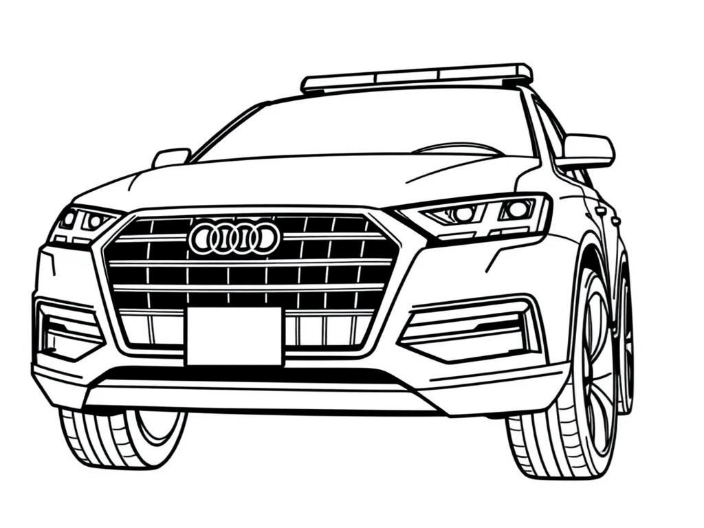Audi Car Coloring Page