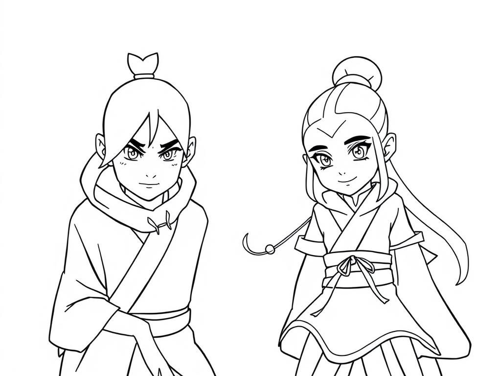 avatar the last airbender and korra japanese art style
