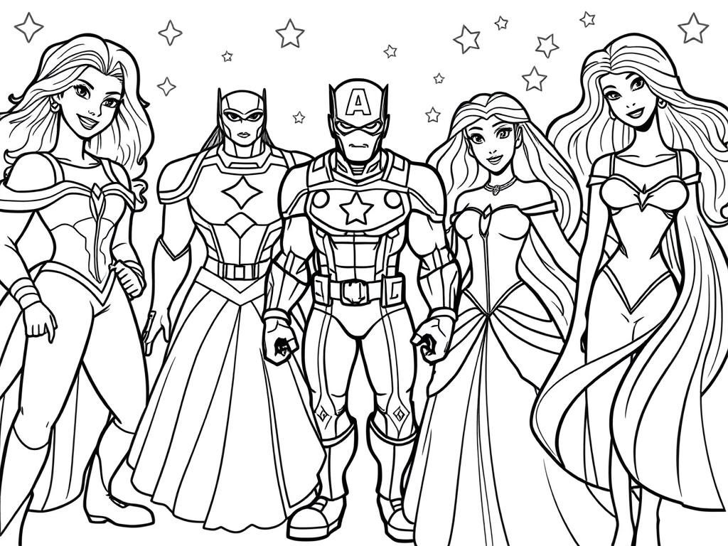 Avengers Coloring Page