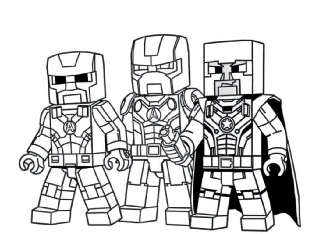 Marvel Superhero Coloring Page