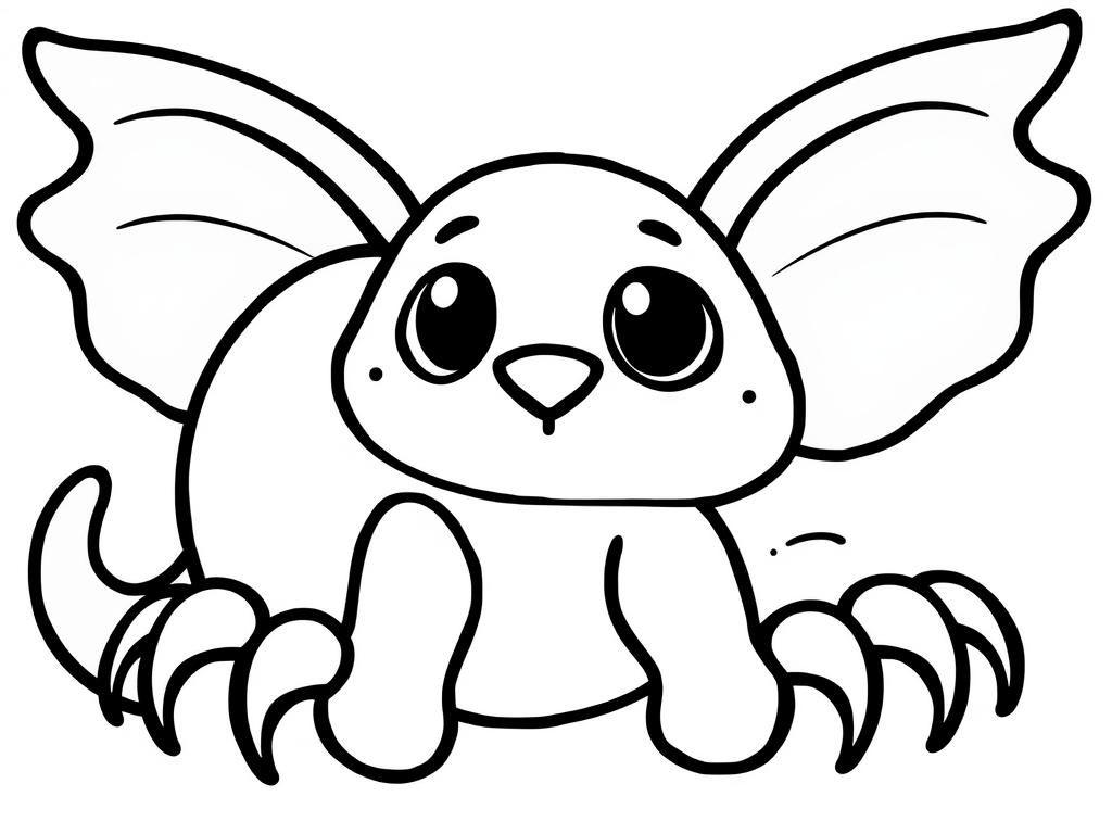 Cute Goblin Coloring Page