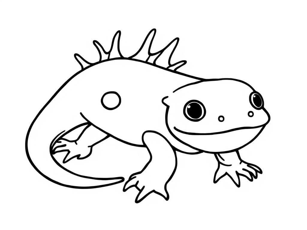 Axolotl Coloring Page