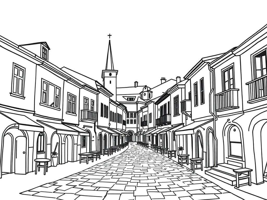 Preview of Baščaršija, Sarajevo minimalistic