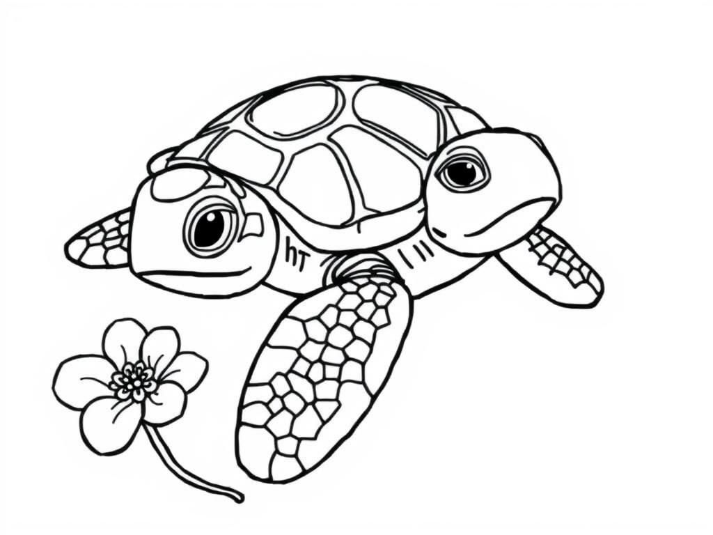 Turtle Coloring Page