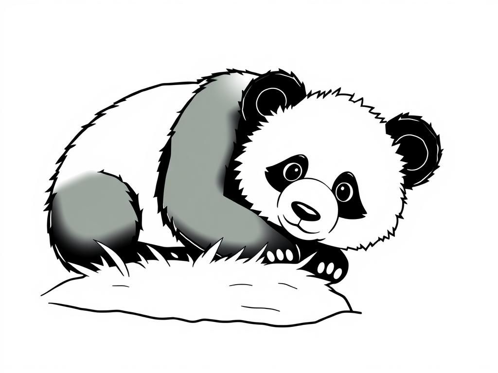 Panda Coloring Page: Colorful Fun for Kids and Adults