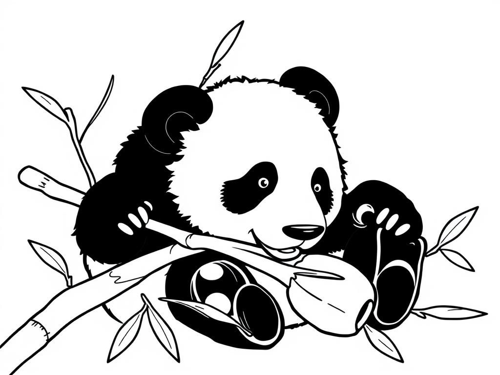 Baby Panda Coloring Page