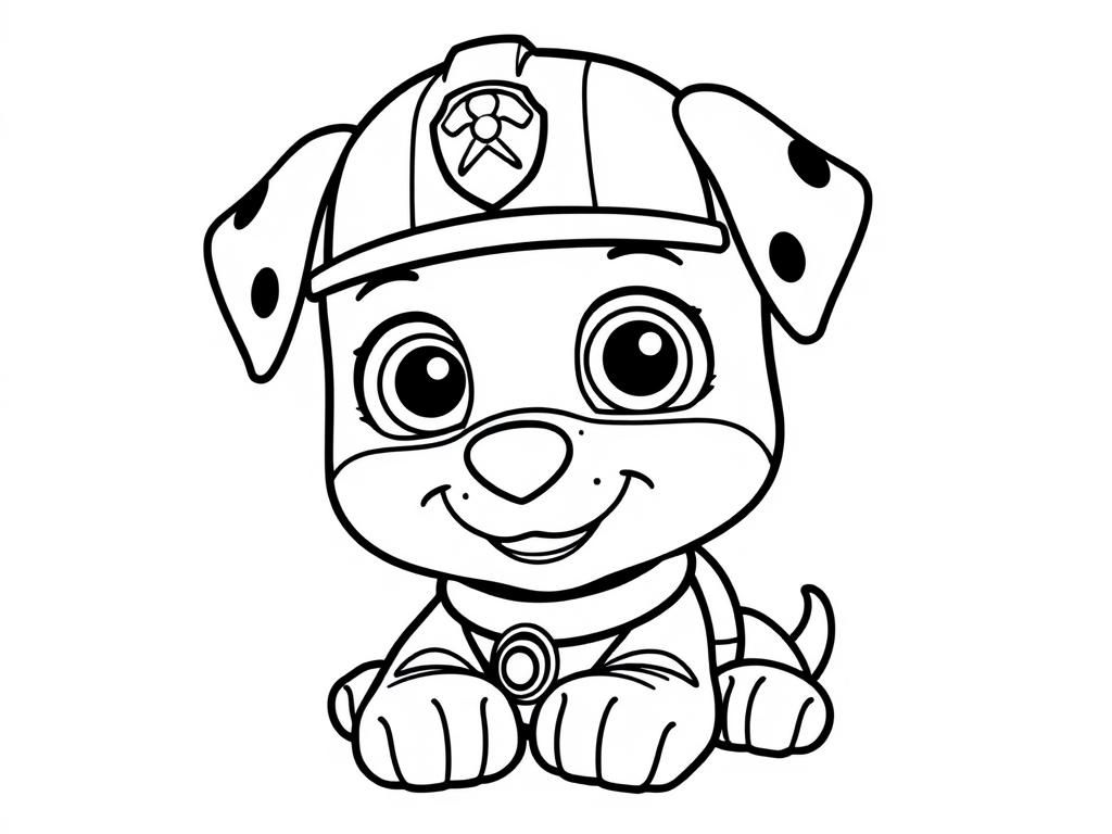 Marshall Paw Patrol Kleurplaat