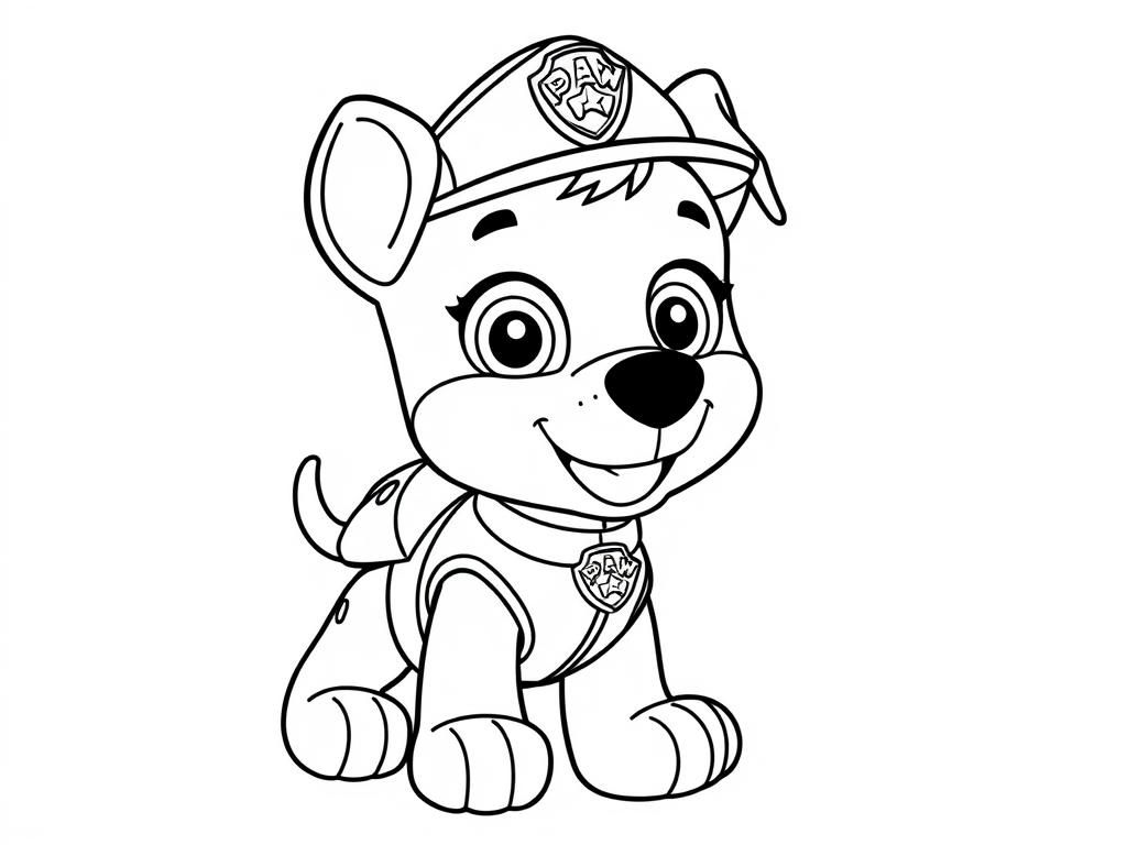 Marshall Paw Patrol Kleurplaat