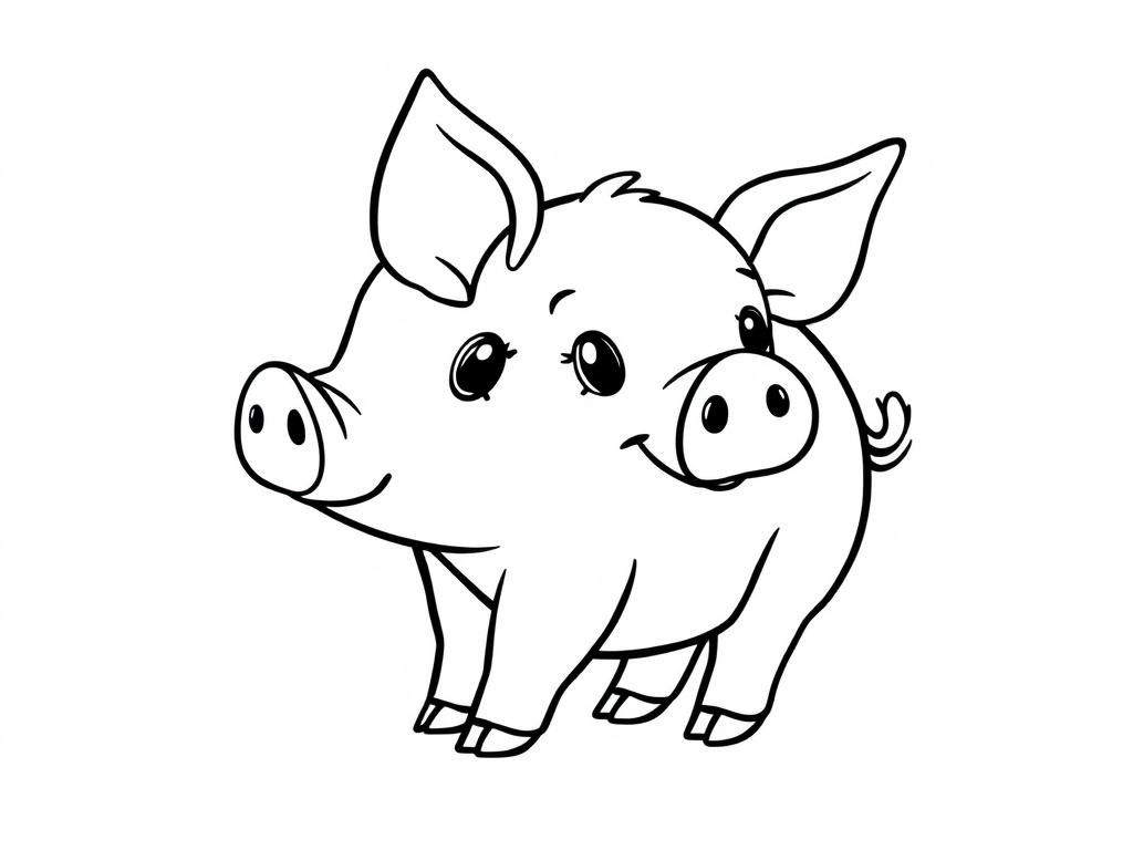 Piglet Coloring Page