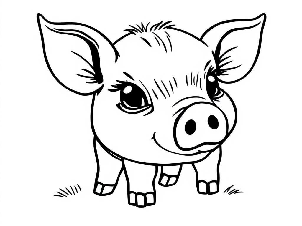 Pig Coloring Page