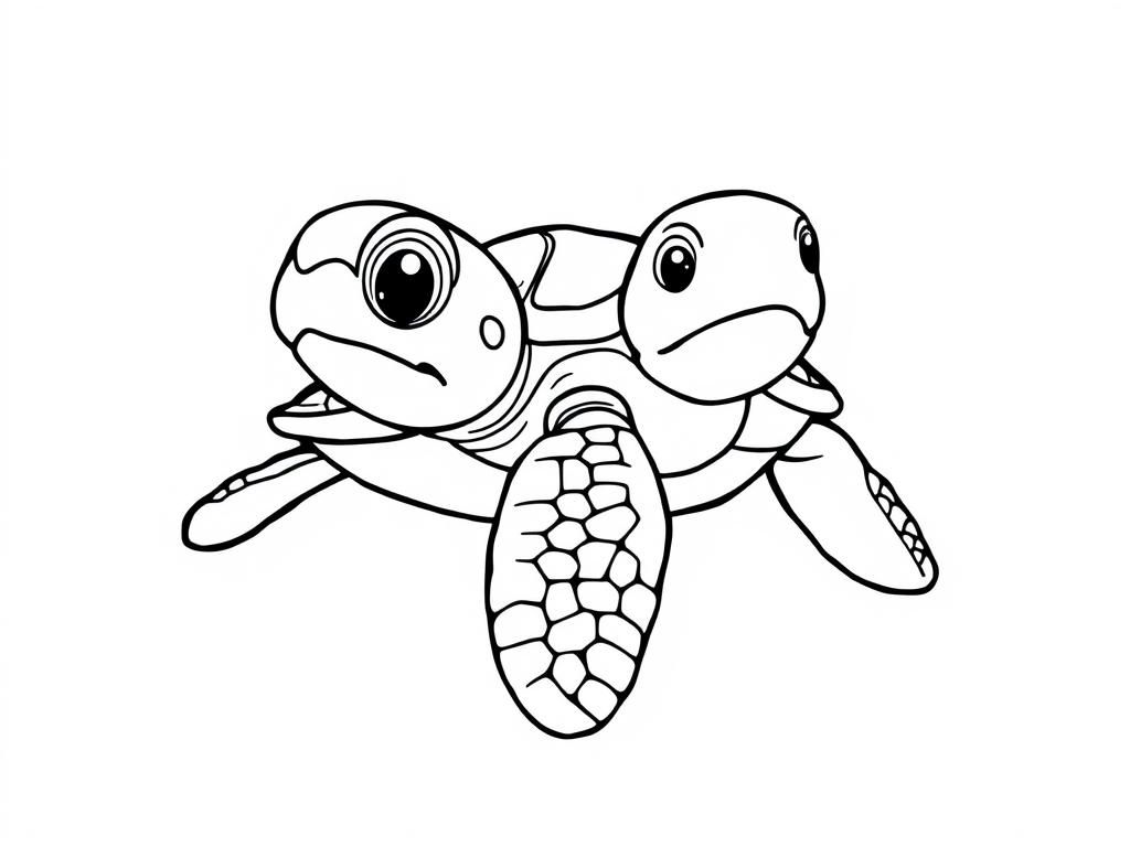 Sea Turtle Coloring Page