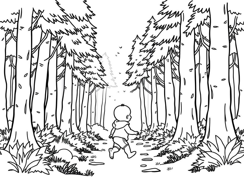 Nature Coloring Page