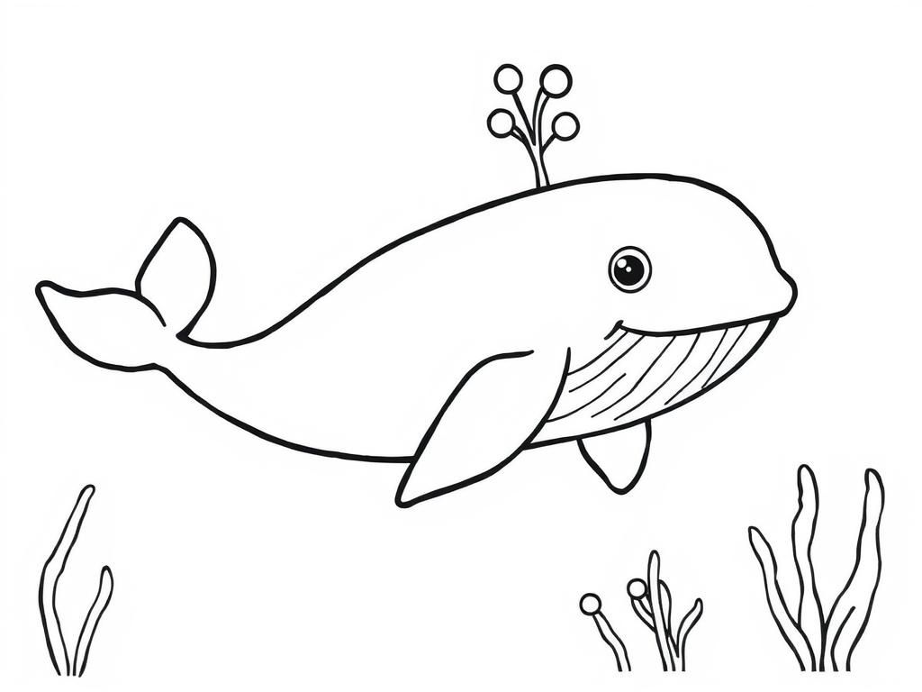 Whale Coloring Page